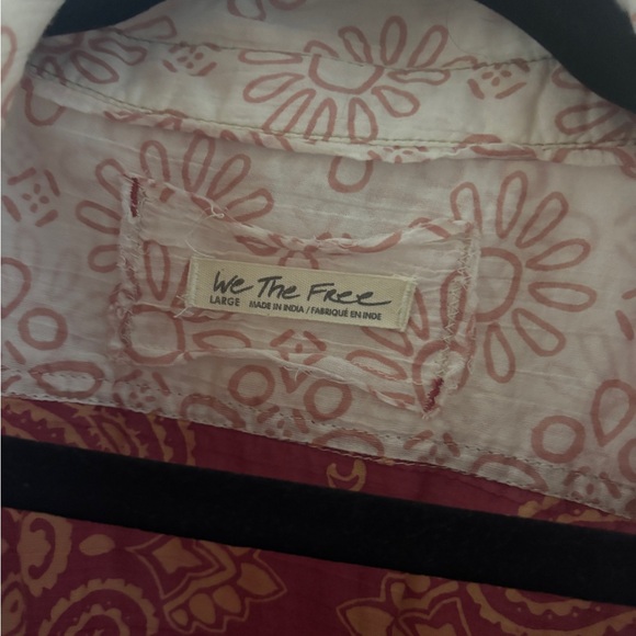 Free People Sun Valley Bandana Tunic Cotton Blouse - Picture 4 of 5